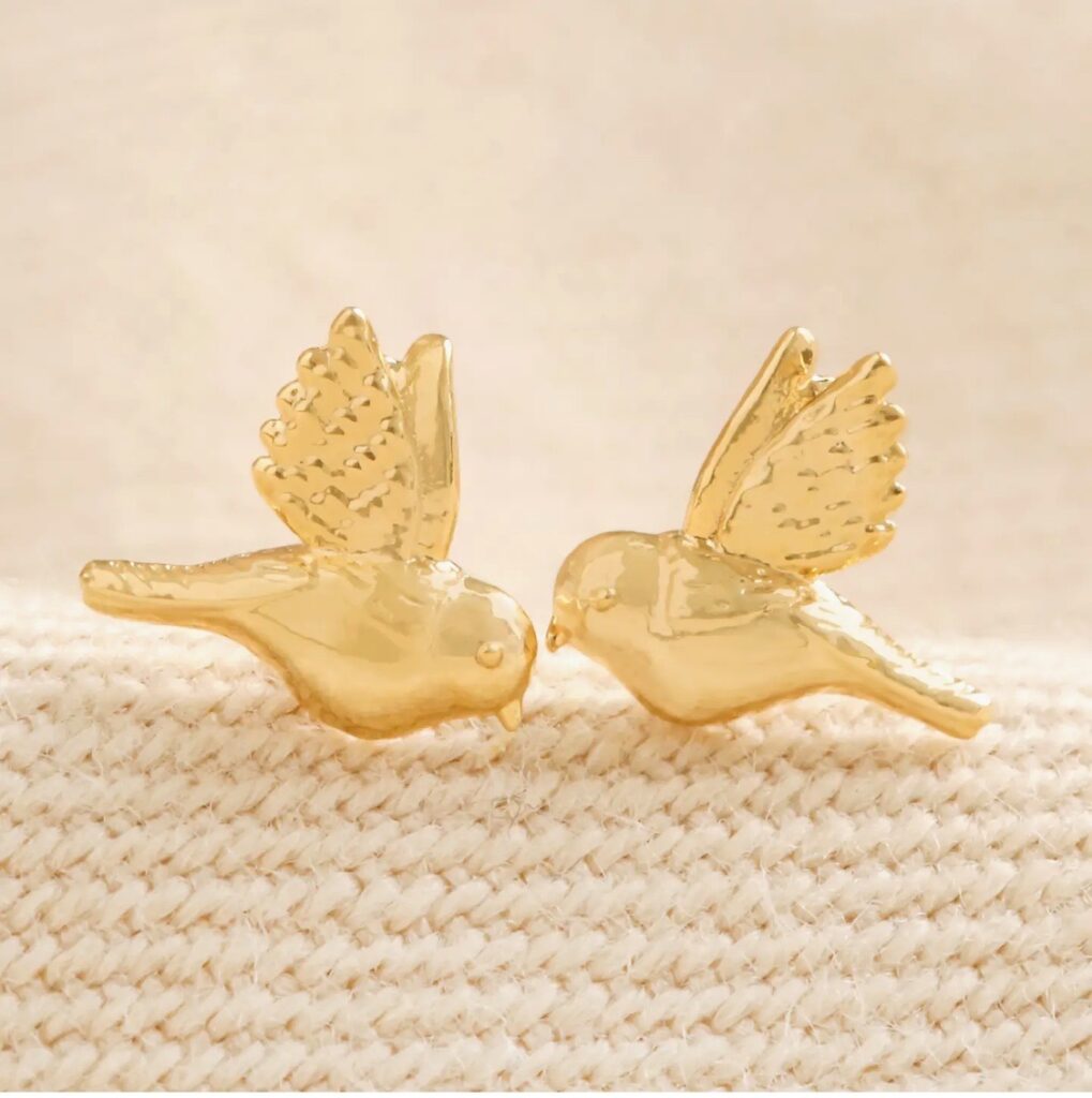 Flying Bird Stud Earrings