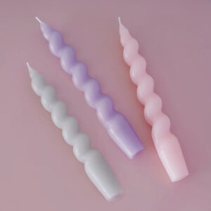 Spiral Candle - Lilac