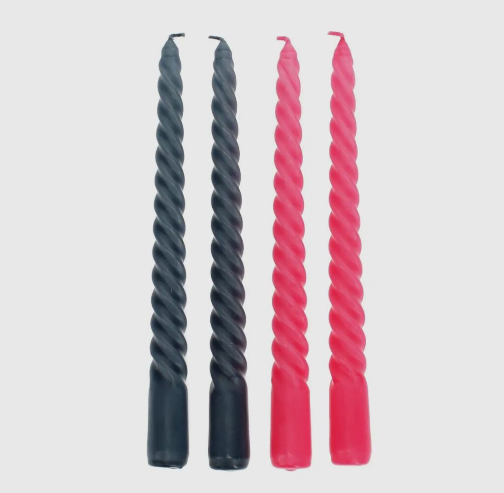 Twisted Candle - Navy