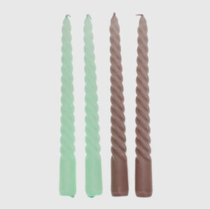 Twisted Candle - Mint Green