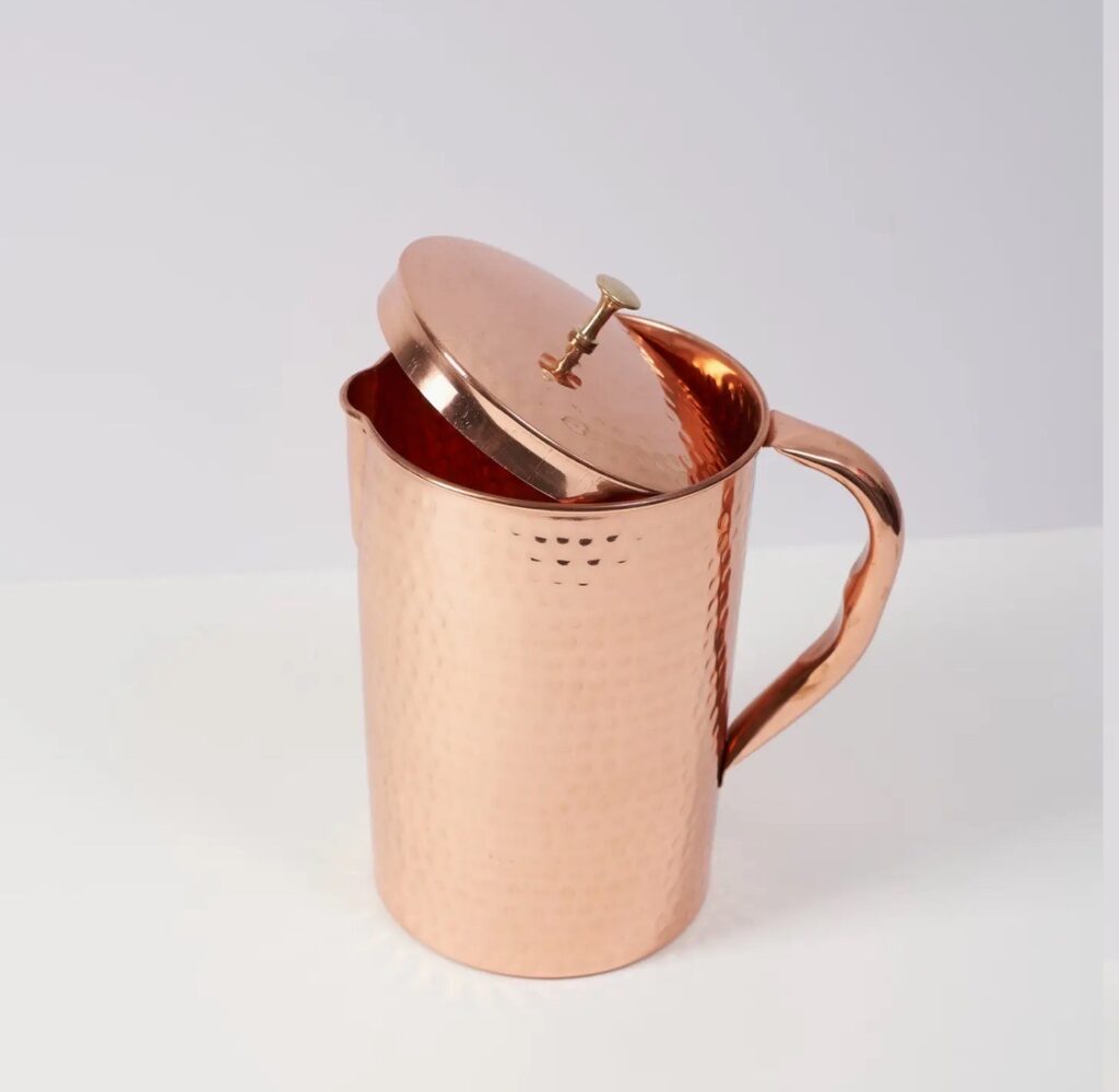 Copper Jug with Lid