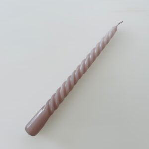 Twisted Candle - Taupe