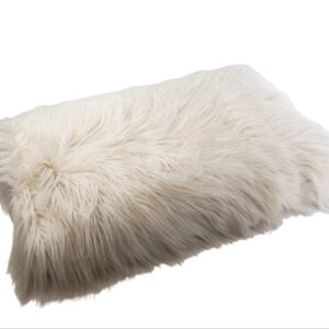 Faux Fur Throw Shaggy White