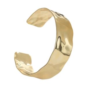 Misshape Bangle Polished Gold