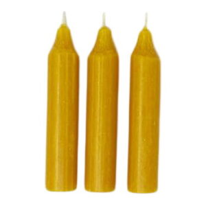 Danish Short Candle Honey 11cm