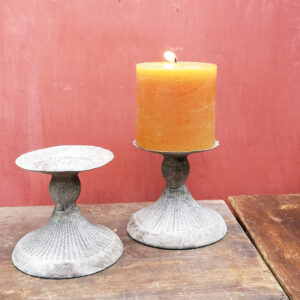 Rustic Pillar Candleholder  Wide