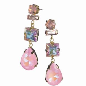 Glorious Grace Droplet Earrings Rose