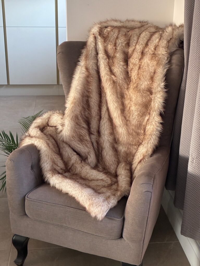 Faux Fur Ultra Long Pile Luxury Throw - Fox
