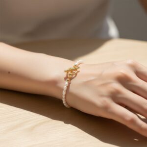 Freshwater Pearl T-Bar Bracelet