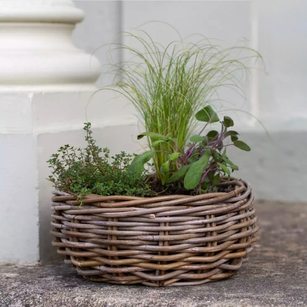 Round Kubu Basket Planter Large