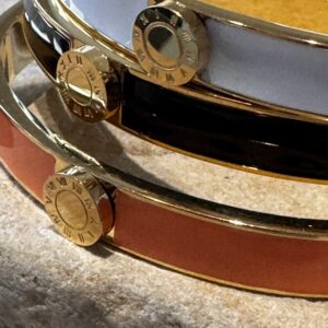 Roman Numeral Bangle Black/Gold