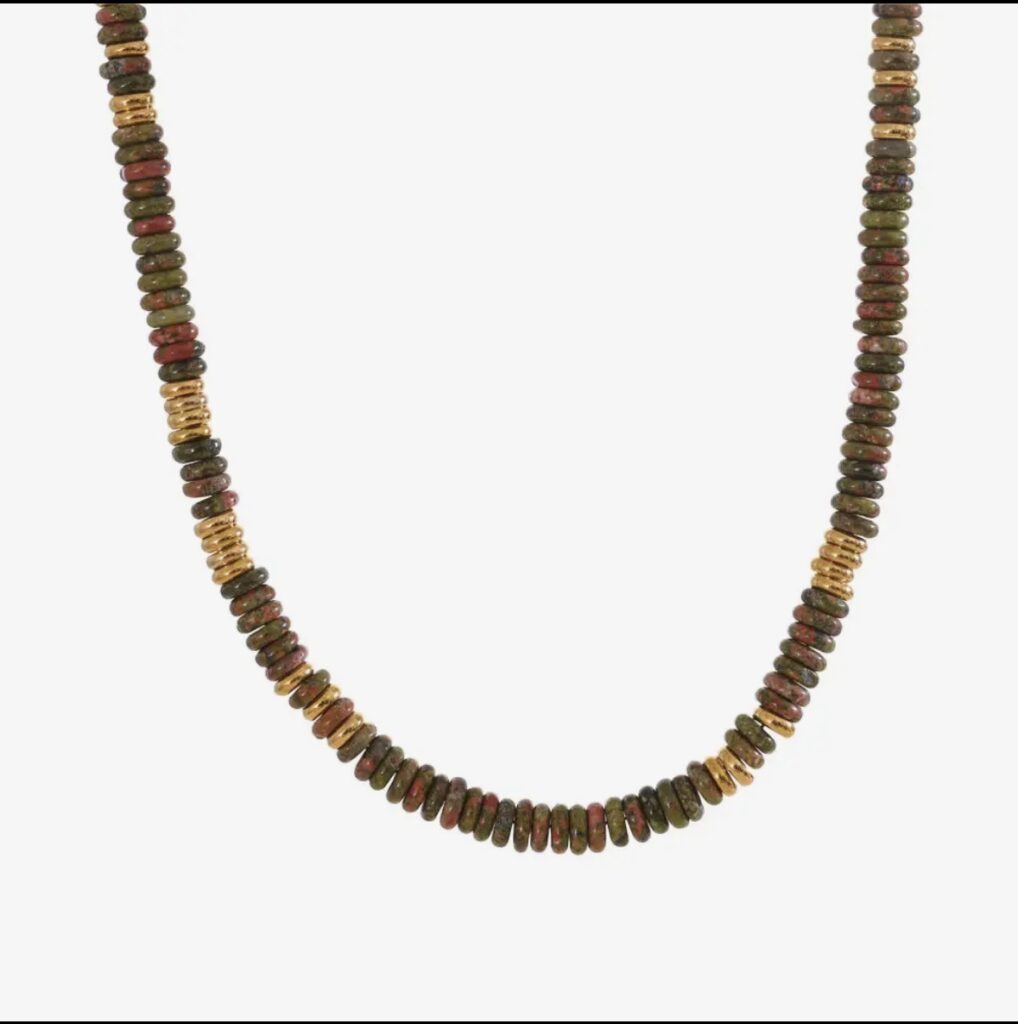 Semi Precious Beaded Necklace Tiger’s Eye