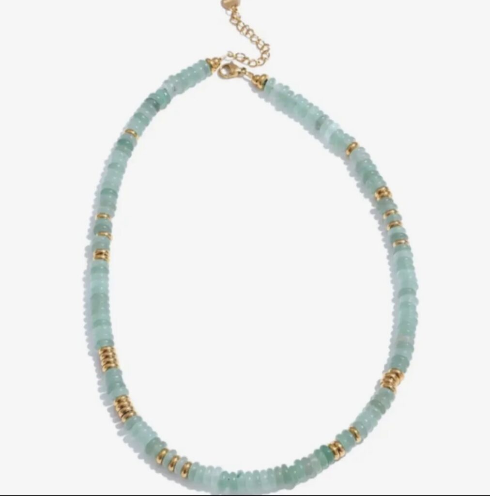 Semi Precious Beaded Necklace Turquoise