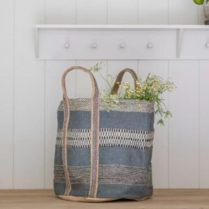 Jute Storage Bag Blue